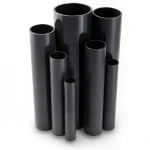 مواسير UPVC ضغط 6 بار قطر خارجي 800 مم سمك 23.3 مم لون أسود