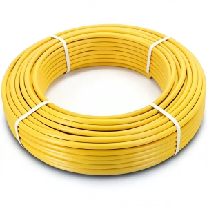 أنابيب HDPE PE 80 ضغط 8 بار قطر خارجي 40 مم سمك 3.7 مم لون أصفر