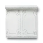 American Youth and Children Wallpaper 10m x 0.53m Off White with Gray