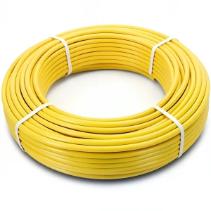 أنابيب HDPE PE 100 ضغط 10 بار قطر خارجي 50 مم سمك 4.6 مم لون أصفر