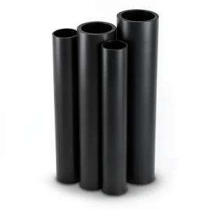 مواسير HDPE PE 100 ضغط 10 بار قطر خارجي 355 مم سمك 32.3 مم لون أسود