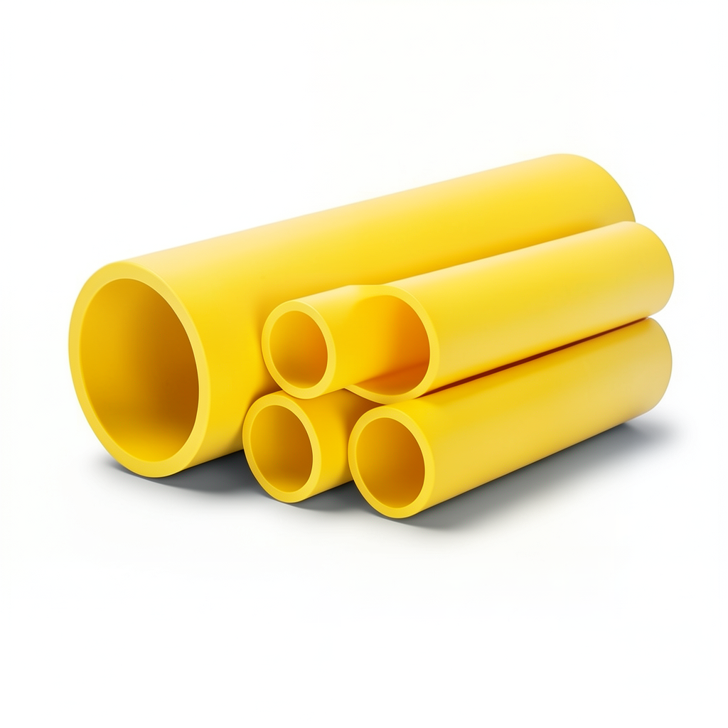 HDPE Pipes PE 100 Pressure 10 Bar Outside Diameter 355 mm Thickness 32.3 mm Yellow