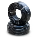 أنابيب HDPE PE 80 ضغط 8 بار قطر خارجي 25 مم سمك 3 مم لون اسود