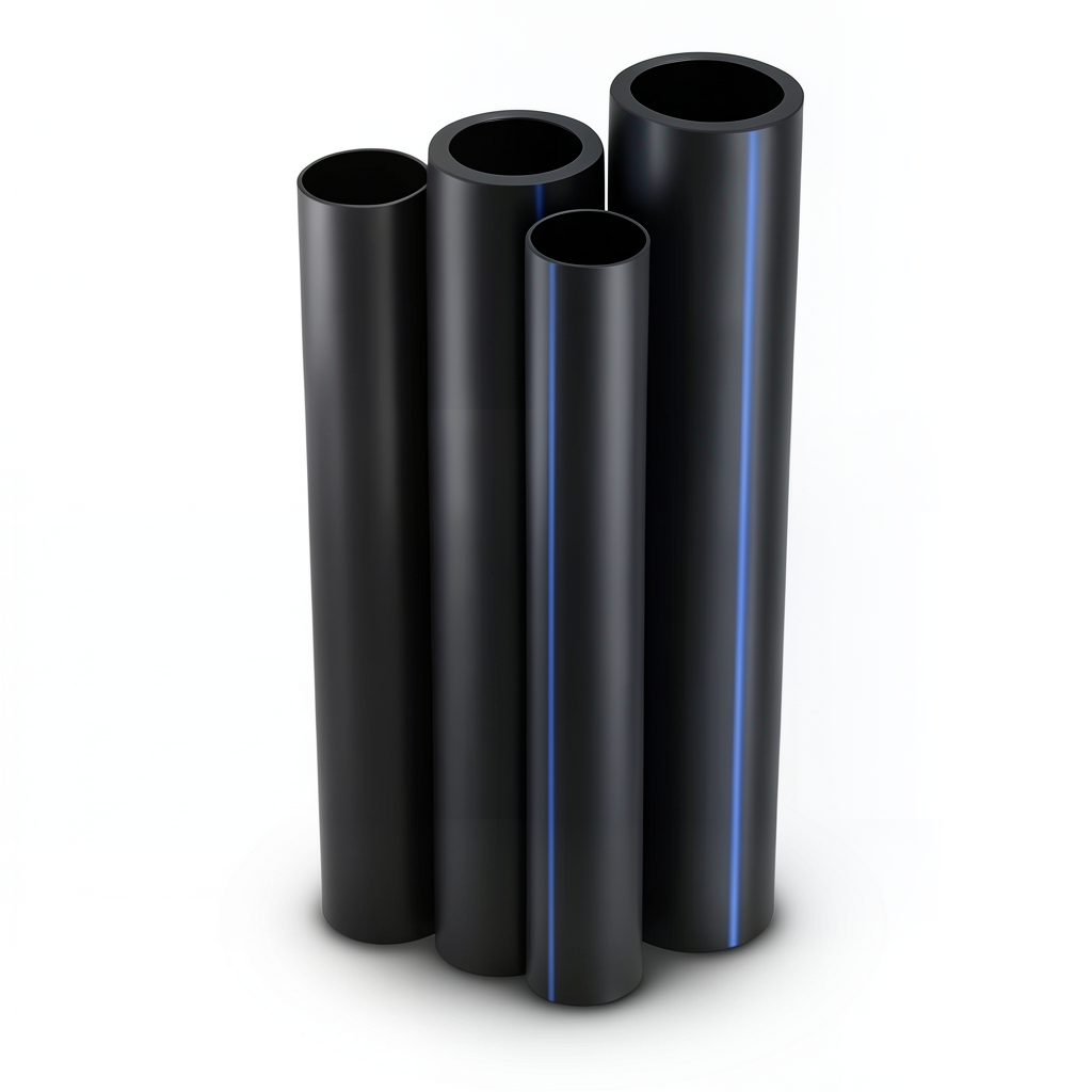 مواسير HDPE PE 80 ضغط 16 بار قطر 280 مم سمك 31.3 مم لون أسود