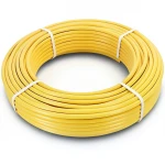 أنابيب HDPE الراجحي PE 80 ضغط 8 بار قطر 25 مم سمك 3 مم لون أصفر