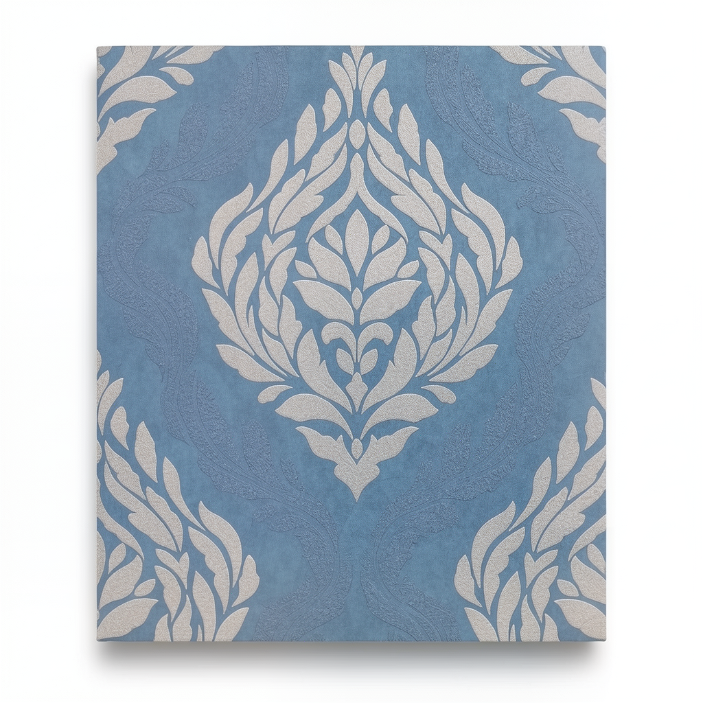 German Wallpaper Blue Color 10m x 0.53m, Model 10060-44
