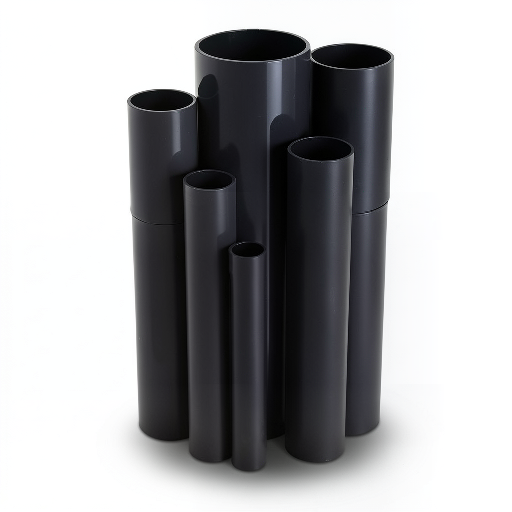 UPVC Pipes Nominal Pressure 6 Bar Outside Diameter 710 mm Thickness 20.7 mm Black