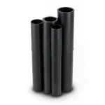 High Density Polyethylene HDPE Pipes PE 80 Pressure 16 Bar Outside Diameter 450 mm Thickness 50.3 mm Black