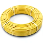 أنابيب HDPE PE 80 ضغط 8 بار قطر خارجي 40 مم سمك 3.7 مم لون أصفر