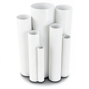 مواسير UPVC ضغط 2.5 بار قطر خارجي 160 مم سمك 1.8 مم لون أبيض