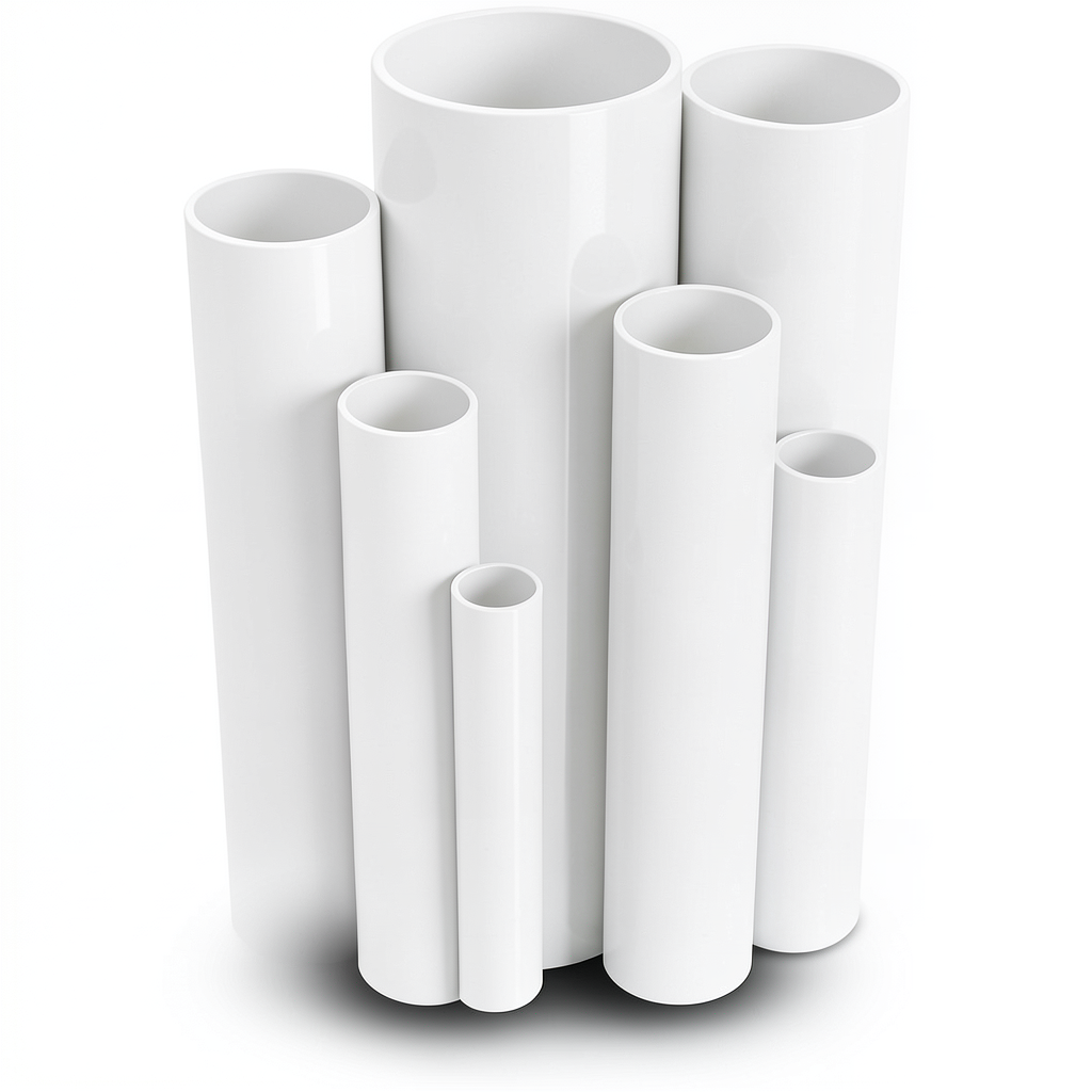 UPVC Pipes Pressure 4 Bar Outside Diameter 160 mm Thickness 3.2 mm White