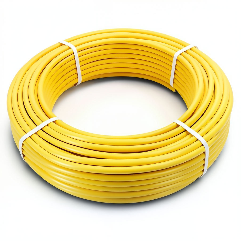 HDPE Pipes PE 100 Pressure 10 Bar 50 mm OD 4.6 mm Thick Yellow