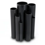 مواسير UPVC ضغط 4 بار قطر خارجي 160 مم سمك 3.2 مم لون اسود