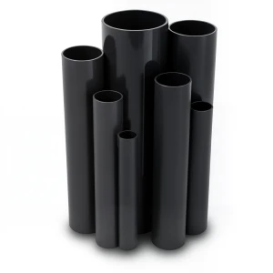 مواسير UPVC ضغط 4 بار قطر خارجي 160 مم سمك 3.2 مم لون اسود