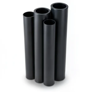 مواسير HDPE PE 100 ضغط 10 بار قطر خارجي 355 مم سمك 32.3 مم لون أسود