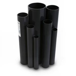مواسير UPVC ضغط 4 بار قطر خارجي 160 مم سمك 3.2 مم لون اسود