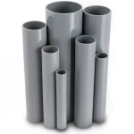UPVC Pipes Pressure 6 Bar Outside Diameter 160 mm Thickness 4.7 mm Gray