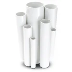 مواسير UPVC ضغط 6 بار قطر خارجي 160 مم سمك 4.7 مم لون أبيض