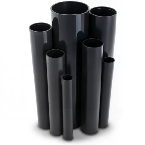 مواسير UPVC ضغط 6 بار قطر خارجي 160 مم سمك 4.7 مم لون اسود