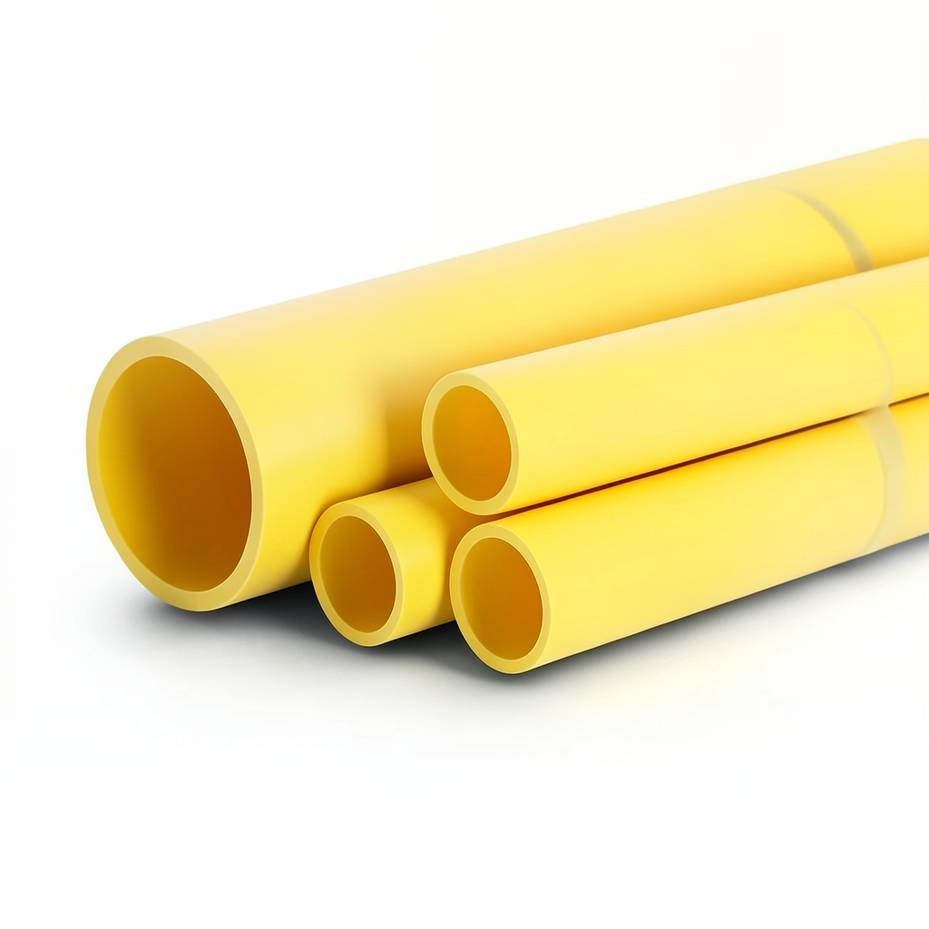 HDPE Pipes PE 80 Pressure 8 Bar 355 mm Diameter 32.3 mm Thickness Yellow