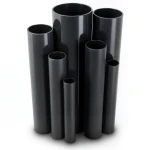 مواسير UPVC ضغط 6 بار قطر خارجي 160 مم سمك 4.7 مم لون اسود