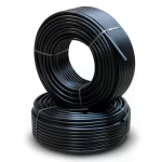 أنابيب HDPE الراجحي PE 80 ضغط 16 بار قطر خارجي 63 مم سمك 7.1 مم لون أسود