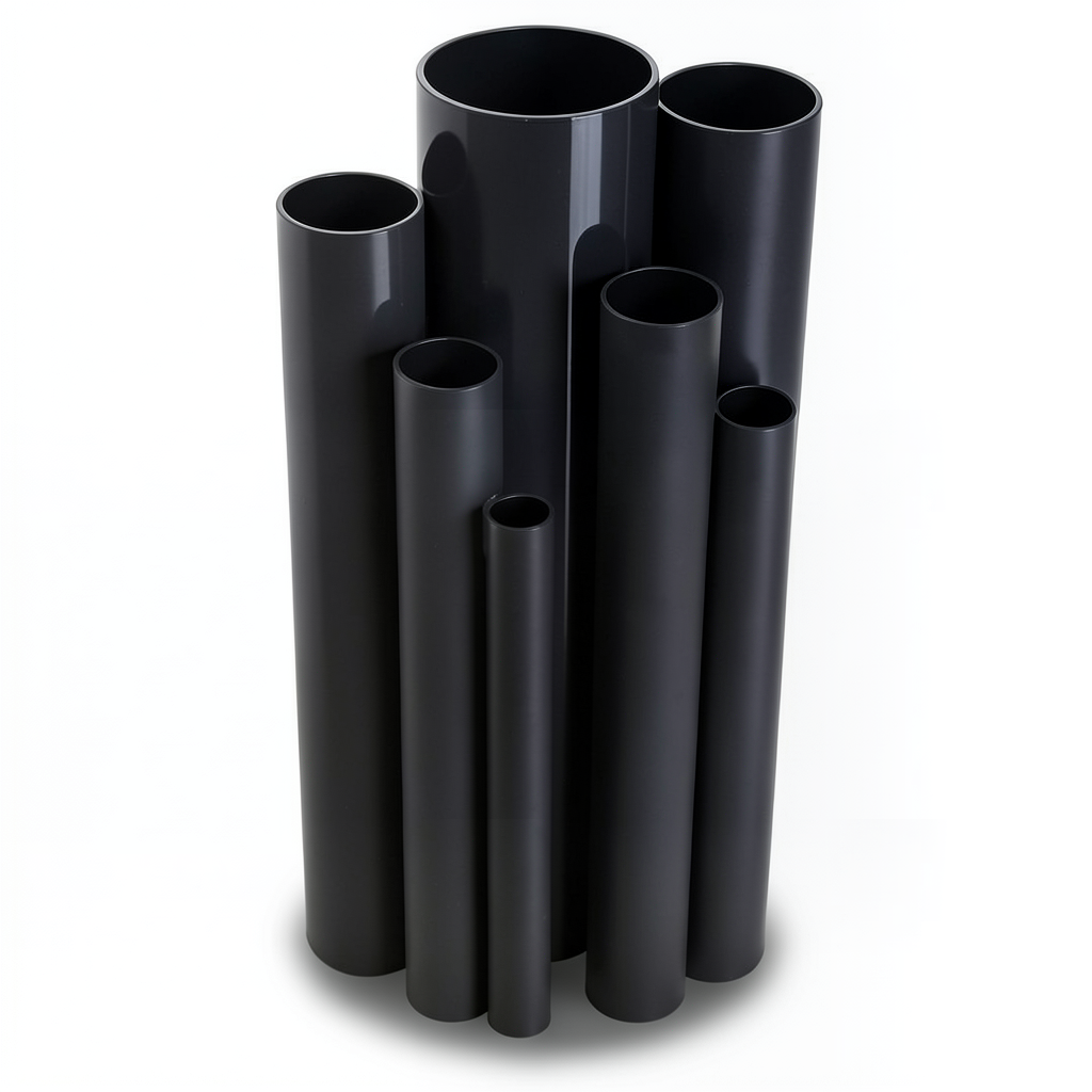 UPVC Pipes Pressure 6 Bar Outside Diameter 800 mm Thickness 23.3 mm Black