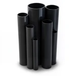 مواسير UPVC ضغط 10 بار قطر خارجي 630 مم سمك 30 مم لون أسود