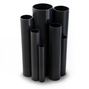 مواسير UPVC ضغط 10 بار قطر خارجي 630 مم سمك 30 مم لون أسود