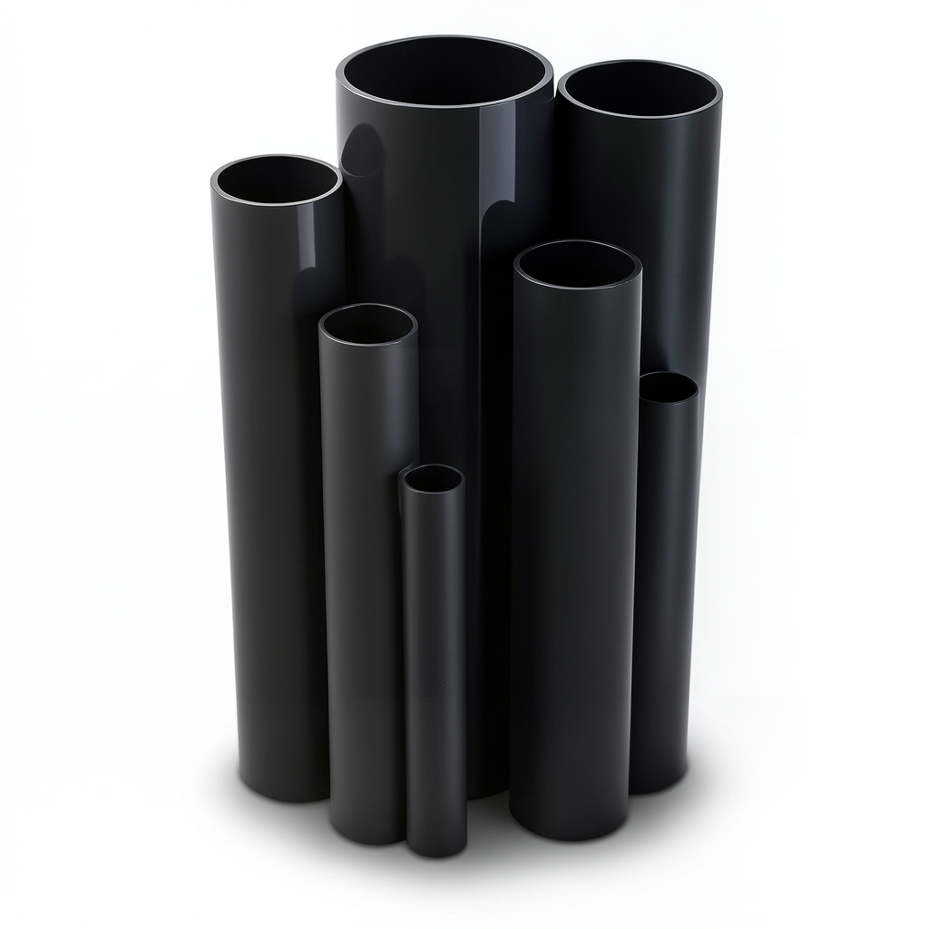 مواسير UPVC ضغط 10 بار قطر خارجي 630 مم سمك 30 مم لون أسود