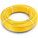 أنابيب HDPE PE 80 ضغط 8 بار قطر خارجي 50 مم سمك 4.6 مم لون أصفر