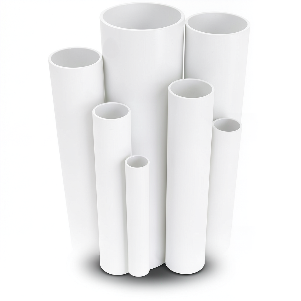 مواسير UPVC ضغط اسمي 2.5 بار قطر خارجي 560 مم سمك 4.2 مم لون أبيض