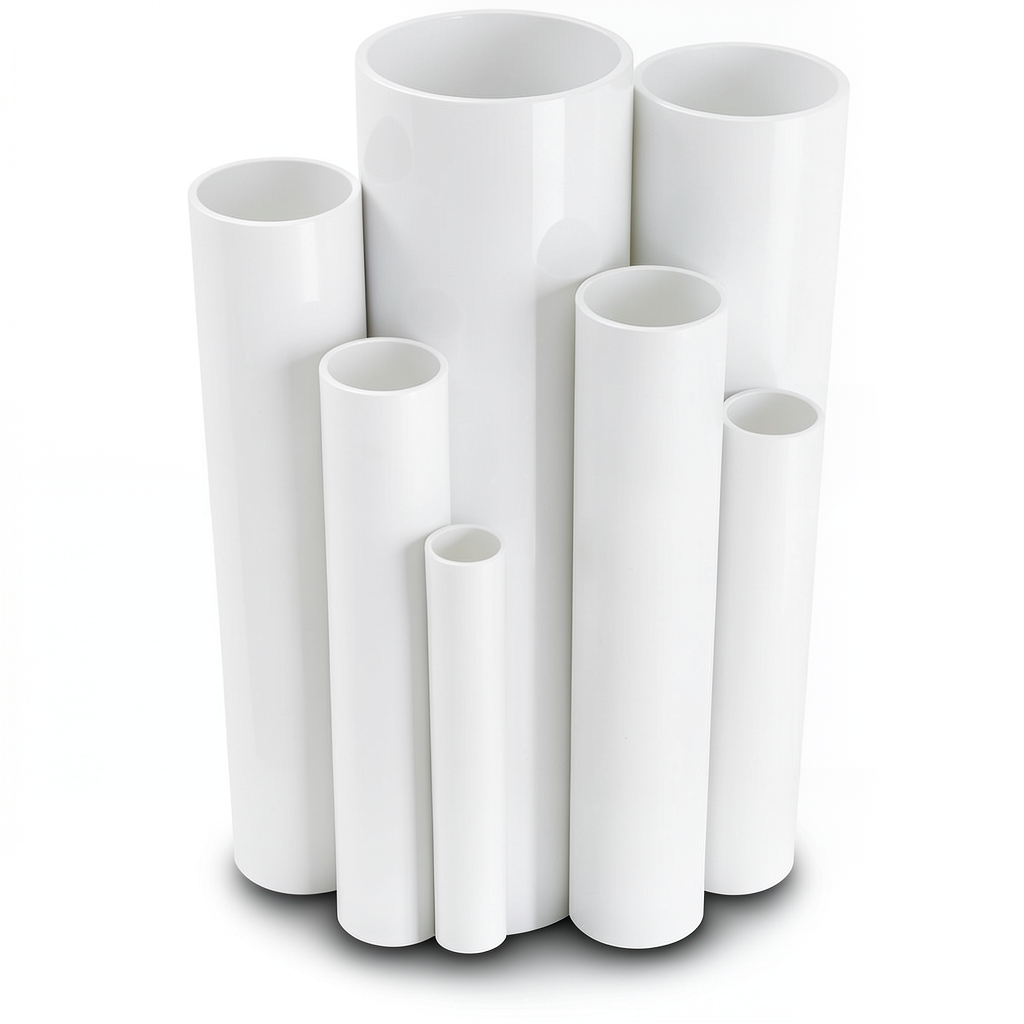 UPVC Pipes 4 Bar Pressure 500 mm Diameter 9.8 mm Thickness White