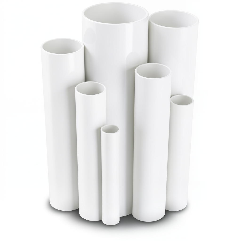 مواسير UPVC ضغط 4 بار قطر خارجي 560 مم سمك 11 مم لون أبيض