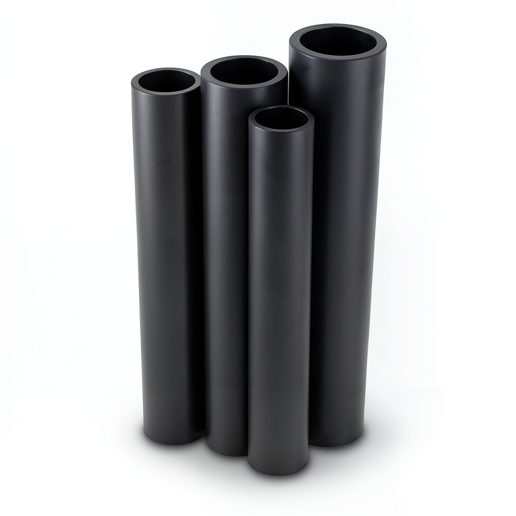 HDPE Pipes PE 80 16 Bar 250 mm OD 27.9 mm Thickness Black