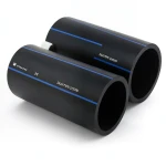 أنابيب HDPE SPS PE 100 ضغط 16 بار قطر خارجي 630 مم سمك 57.2 مم لون أسود | مصنع أنظمة الانابيب السعودي (SPS)