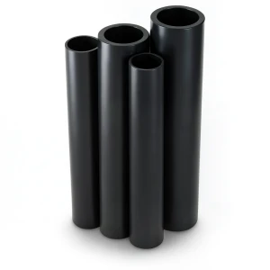 أنابيب HDPE PE 100 ضغط 10 بار قطر خارجي 400 مم سمك 36.4 مم لون أسود