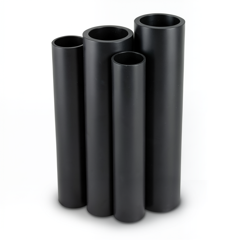 مواسير HDPE PE 80 ضغط 16 بار قطر خارجي 250 مم سمك 27.9 مم لون أسود