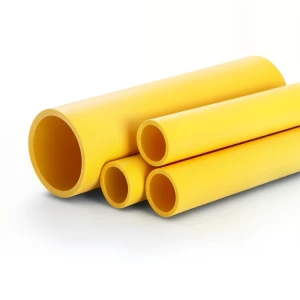 أنابيب HDPE PE 100 ضغط 10 بار قطر خارجي 400 مم سمك 36.4 مم لون أصفر