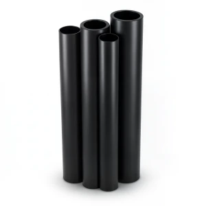 مواسير HDPE PE 80 ضغط 16 بار قطر 355 مم سمك 39.7 مم أسود