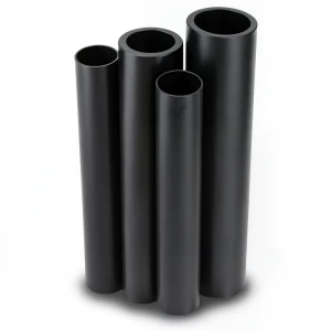 مواسير HDPE PE 80 ضغط 16 بار قطر خارجي 400 مم سمك 44.7 مم لون أسود