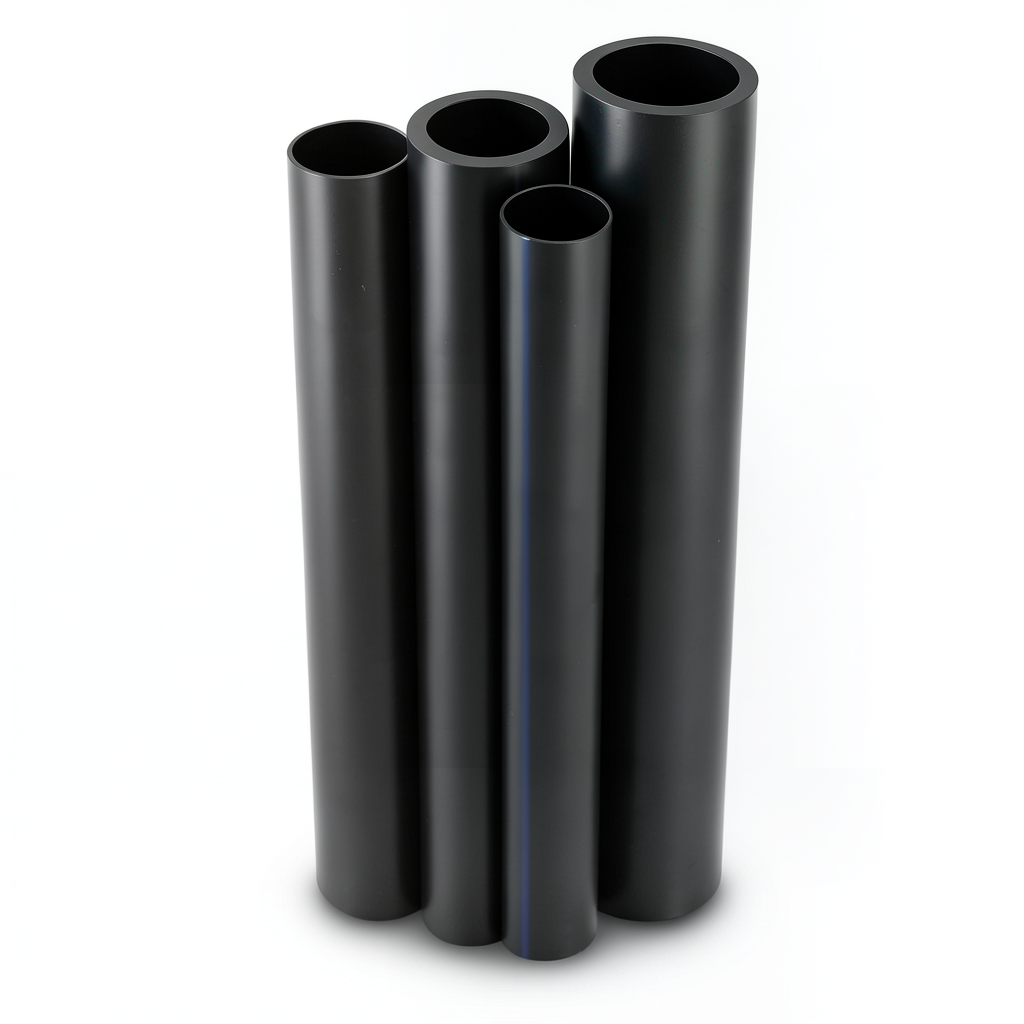 مواسير البولي ايثيلين عالي الكثافة HDPE PE 80 ضغط 16 بار قطر خارجي 450 مم سمك 50.3 مم لون أسود