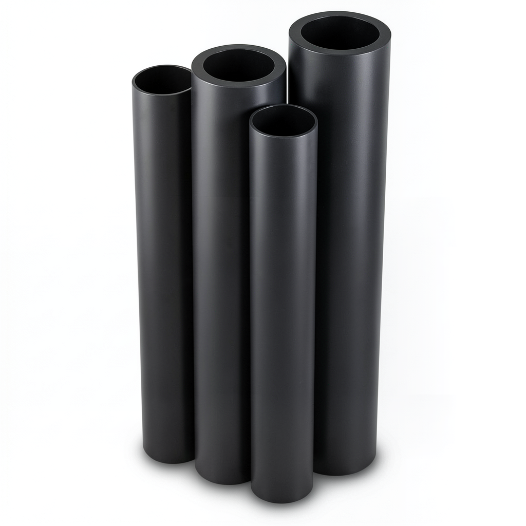 مواسير البولي ايثيلين عالي الكثافة HDPE PE 80 ضغط 16 بار قطر خارجي 450 مم سمك 50.3 مم لون أسود