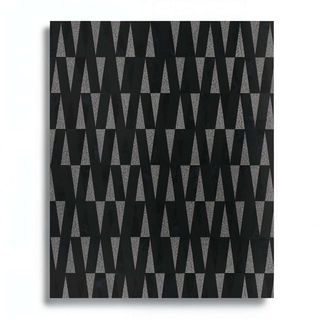 German Wallpaper 10m x 0.53m Black, Model 10061-37