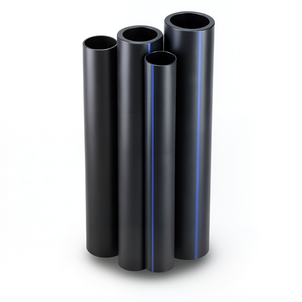 HDPE Pipes PE 80 Pressure 16 Bar Outside Diameter 500 mm Thickness 55.8 mm Weight 77.3 kg/m Black