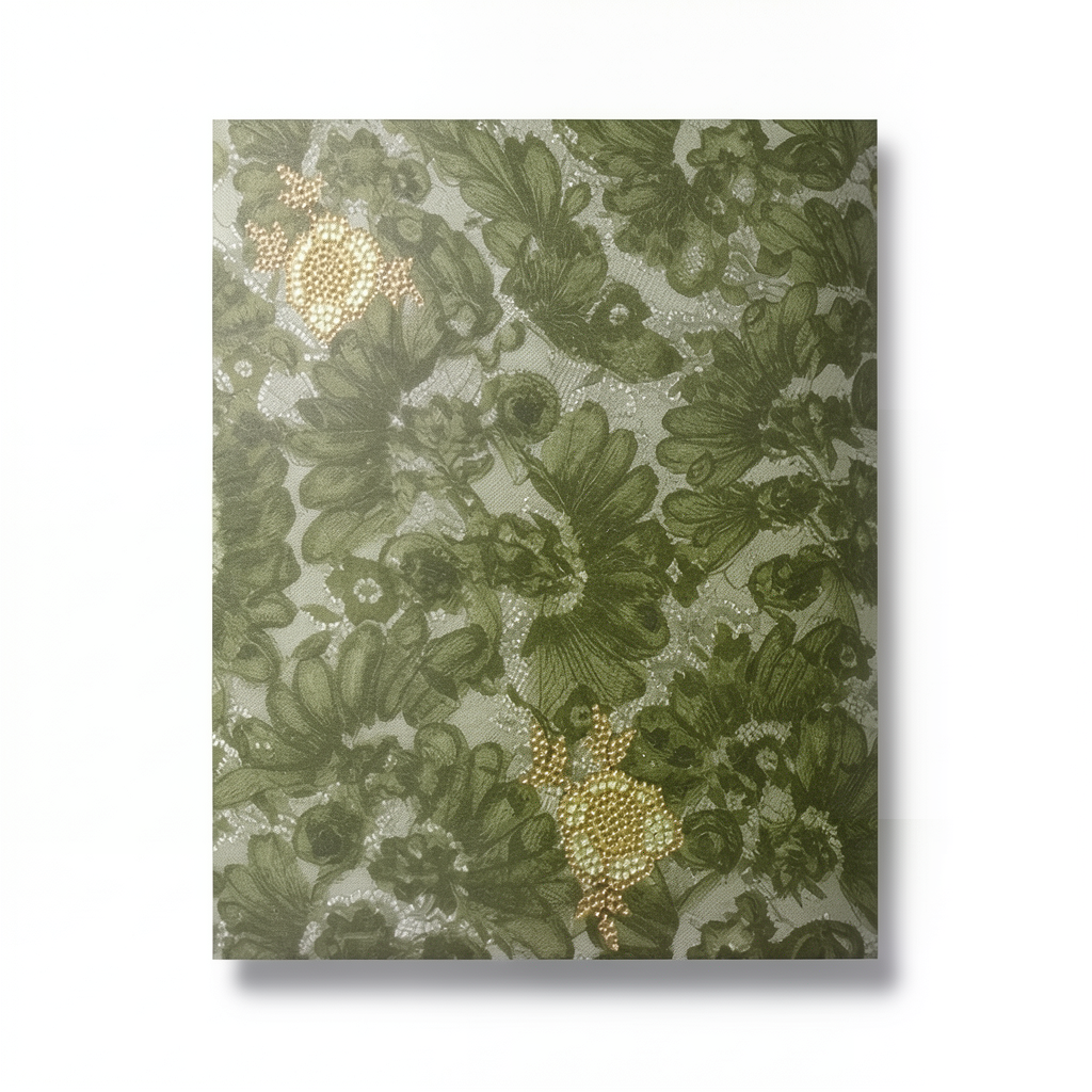 Italian Wall Decoration Olive Color 10m x 0.73m Model 24102
