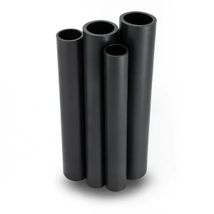 مواسير HDPE PE 80 ضغط 16 بار قطر خارجي 500 مم سمك 55.8 مم وزن 77.3 كجم/م لون أسود