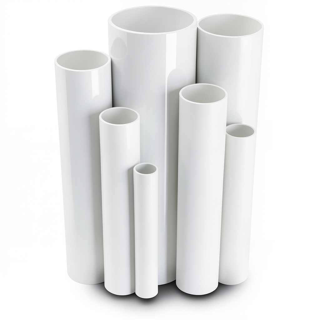 مواسير UPVC ضغط اسمي 10 بار قطر خارجي 560 مم سمك 26.7 مم لون أبيض