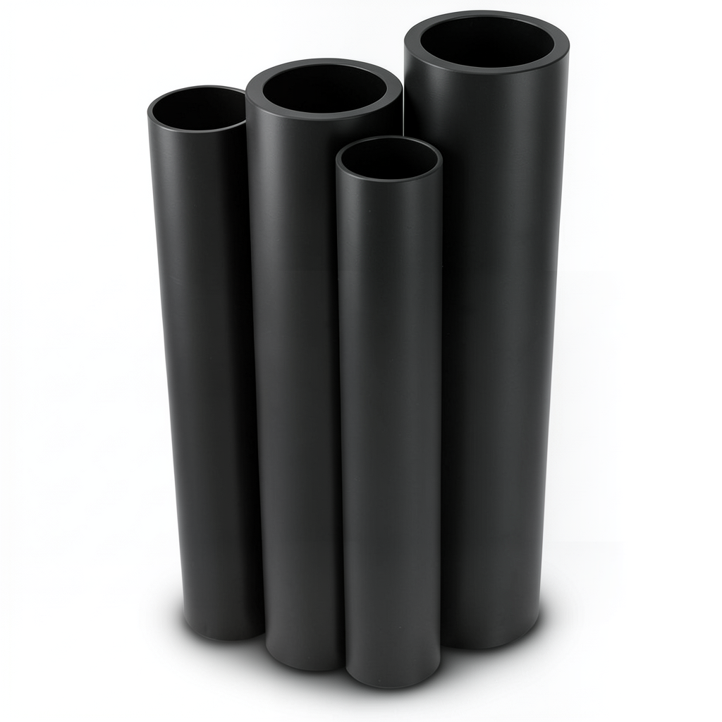 Al-Rajhi HDPE Pipes PE 100 Pressure 6 Bar Outer Diameter 250 mm Thickness 9.6 mm Black