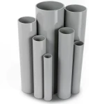 مواسير UPVC ضغط 2.5 بار قطر خارجي 560 مم سمك 4.2 مم لون رمادي